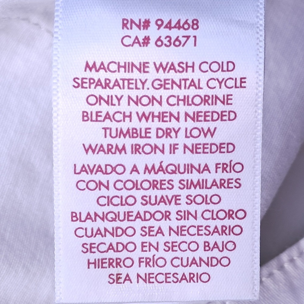 Stella Parker Collection White Nautical Button Stretch Chino Shorts Womens 12 - Picture 6 of 6